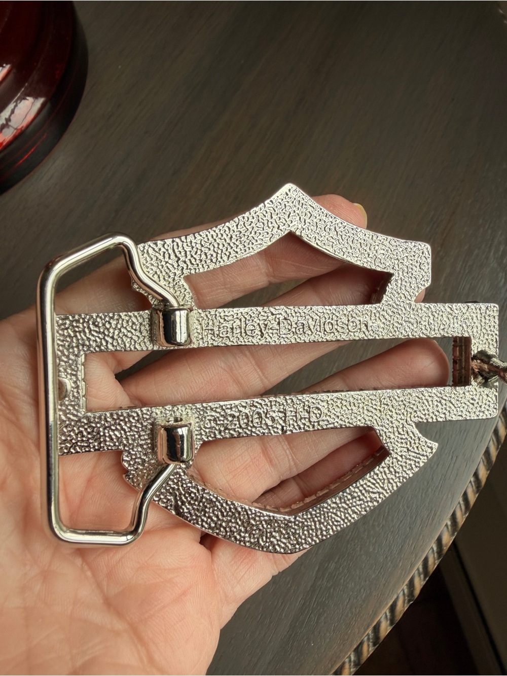 Harley-Davidson Belt Buckle Bar & Shield Women’s 2005 w/ Rhinestones, NEW pls rd - Picture 4 of 12